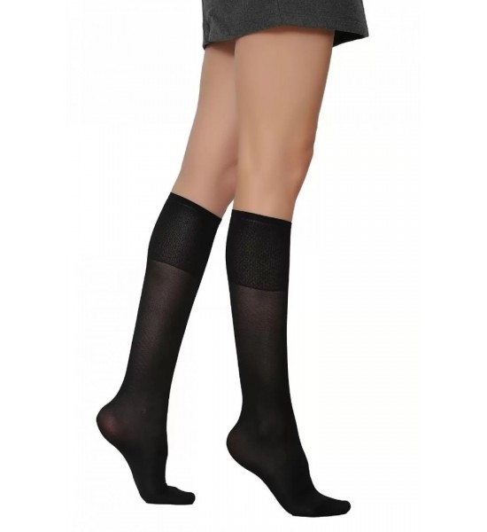 Daymod Comfort Lastiği Sıkmayan Dizaltı Pantolon Çorabı Siyah