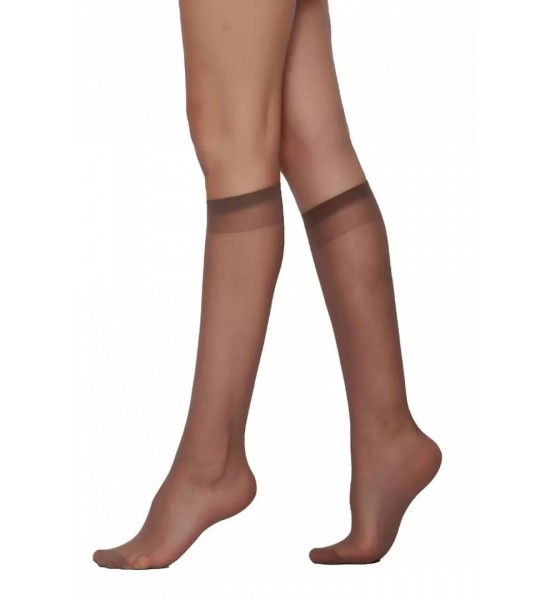 Daymod Lady Fity Parlak Likralı Vizon Dizaltı Çorap