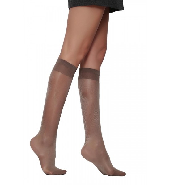 Daymod Venüs 40 Parlak Dizaltı Çorap Vizon