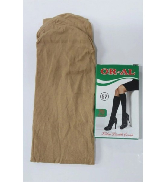 Or-Al 70 Den Kalın Dizaltı Pantalon Çorap 6 Çift Ten Rengi