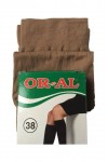 Or-Al 70 Den Kalın Dizaltı Pantalon Çorap 6 Çift Bronz Rengi