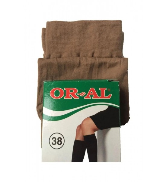 Or-Al 70 Den Kalın Dizaltı Pantalon Çorap 6 Çift Bronz Rengi