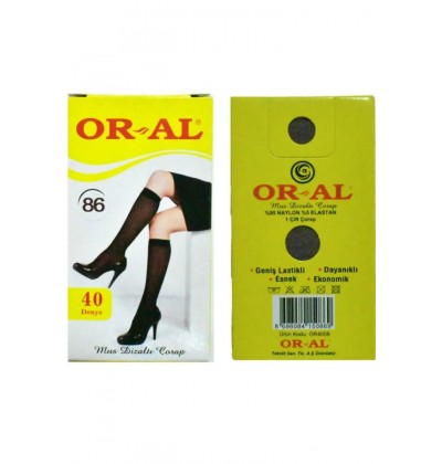 Oral 40 Den Mus Dizaltı 6 Çift Pantolon Çorap - 86 Vizon