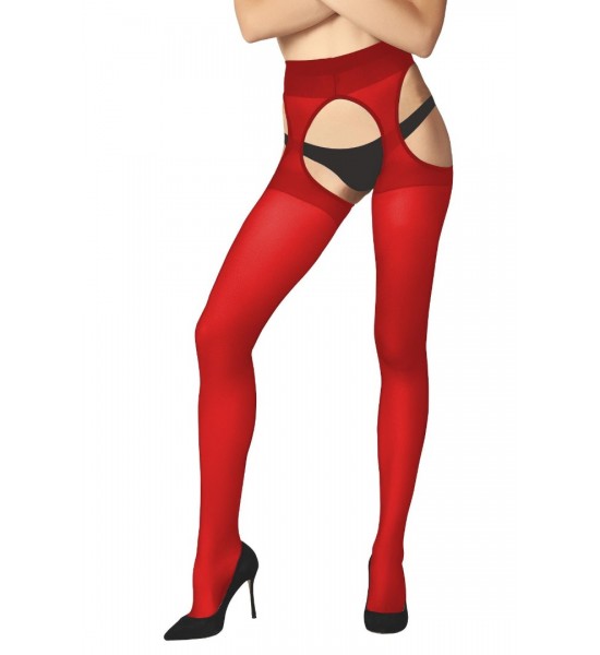 Çorapdiyari Fantazi Ağ Kısmı Açık Kırmızı Külotlu Çorap