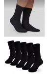 Düz Siyah Renkli Tenis Spor Çorap 6 Çift
