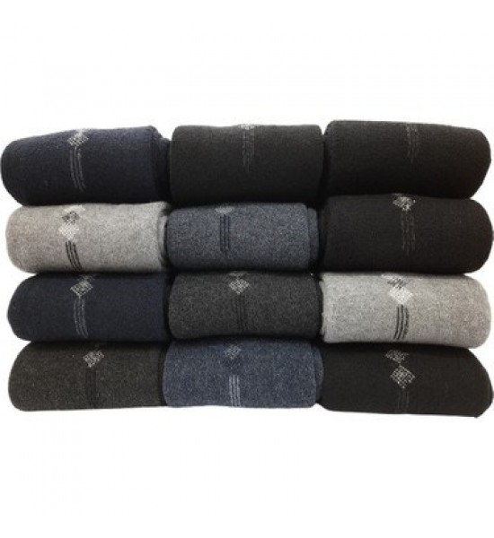 STİLTEKS 12 ÇİFT EKONOMİK PAMUKLU KIŞLIK KALIN HAVLU ERKEK ÇORAP